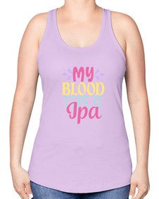my blood type is ipa 347# - beer -Racerback Tank