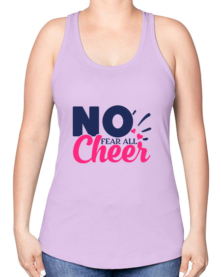 no fear all cheer 1728# - cheer -Racerback Tank