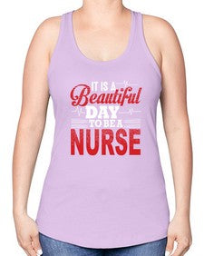 nurse 1143# - nurse -Racerback Tank