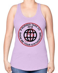 nurse takes dc design 1200# - nurse -Racerback Tank