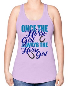 once the horse girl always the horse girl - horse -Racerback Tank
