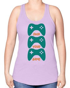 own your game 143# - video games -Racerback Tank