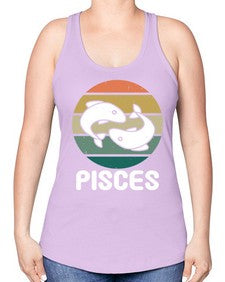 pisces 346# - pisces -Racerback Tank