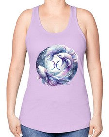 pisces 347# - pisces -Racerback Tank