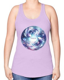 pisces 348# - pisces -Racerback Tank