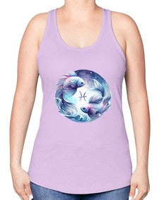 pisces 349# - pisces -Racerback Tank