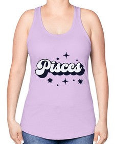 pisces 354# - pisces -Racerback Tank