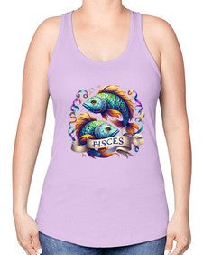 pisces 361# - pisces -Racerback Tank
