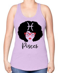 pisces 382# - pisces -Racerback Tank