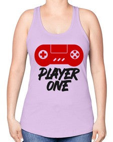 play one 145# - video games -Racerback Tank