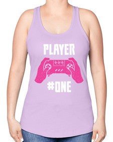 player one 147# - video games -Racerback Tank
