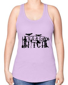real witch 29# - witch -Racerback Tank