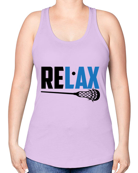 relax 3# - lacrosse -Racerback Tank