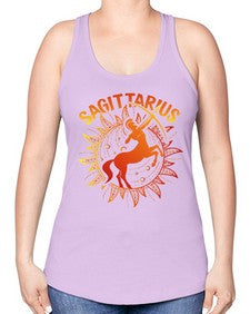 sagittarius 136# - sagittarius -Racerback Tank