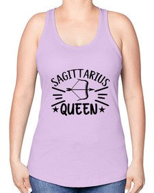 sagittarius queen 411# - sagittarius -Racerback Tank