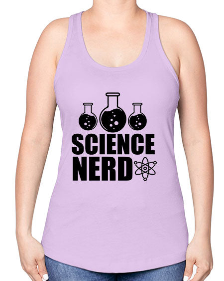 science nerd 62# - general science -Racerback Tank