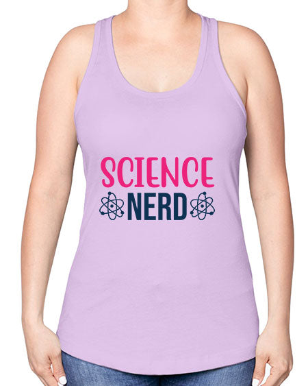 science nerd 65# - general science -Racerback Tank