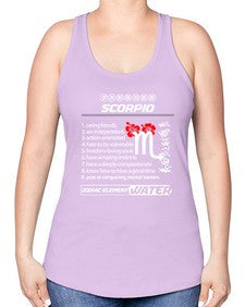 scorpio 456# - scorpio -Racerback Tank