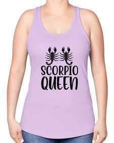 scorpio queen 446# - scorpio -Racerback Tank