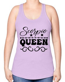 scorpio queen 447# - scorpio -Racerback Tank