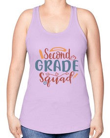 second grade squad 831# - second grade -Racerback Tank