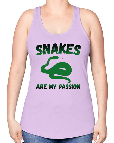 snake are my passion - snake -Racerback Tank