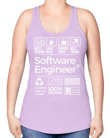 software engineer 1409# - engineer -Racerback Tank