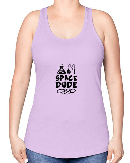 space dude 14# - space -Racerback Tank