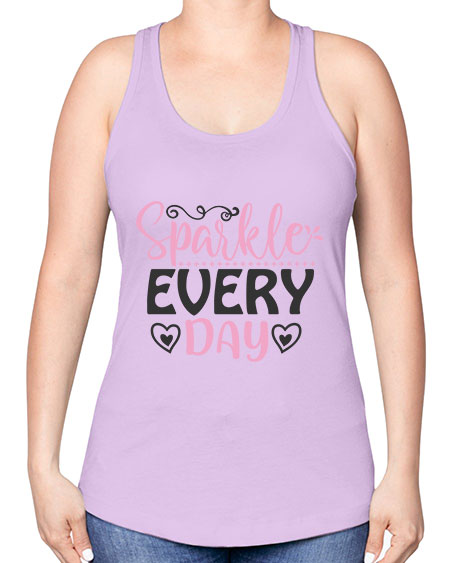 sparkle every day Style 1# - beauty - fashion -Racerback Tank