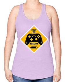 start the mission 152# - video games -Racerback Tank
