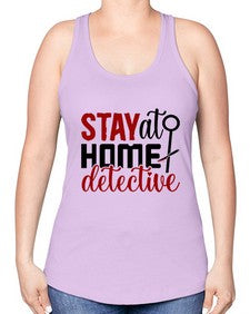 stay at home detective 1112# - true crime -Racerback Tank