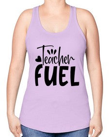 teacher fuel Style 372# - teacher -Racerback Tank