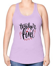 teacher fuel Style 373# - teacher -Racerback Tank