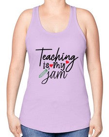 teaching is my jam Style 404# - teacher -Racerback Tank