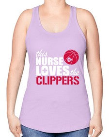 the nurse loves this seahawks 1523# - nurse -Racerback Tank
