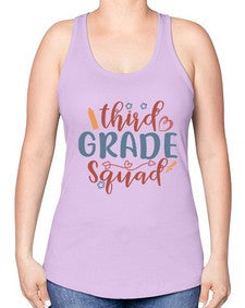 third grade squad 974# - third grade -Racerback Tank