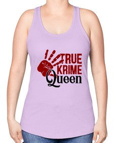 true krime queen 1190# - true crime -Racerback Tank