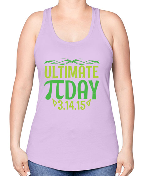 ultimate Pi day 49# - pi -Racerback Tank