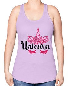 unicorn 516# - unicorn -Racerback Tank