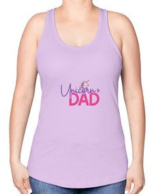 unicorn dad 451# - unicorn -Racerback Tank