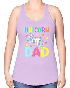 unicorn dad 454# - unicorn -Racerback Tank