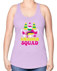 unicorn squad 484# - unicorn -Racerback Tank