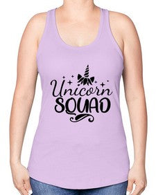 unicorn squad 489# - unicorn -Racerback Tank