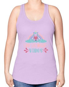 unicorn vibes 514# - unicorn -Racerback Tank