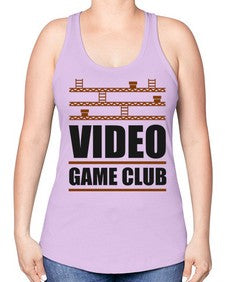 video game club 160# - video games -Racerback Tank