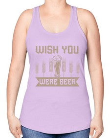 wish you were beerr 1785# - beer -Racerback Tank