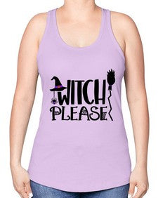 witch please 14# - witch -Racerback Tank