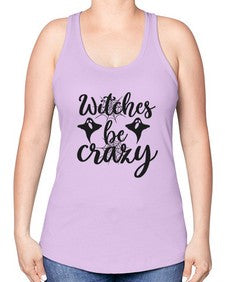 witches be crazy 9# - witch -Racerback Tank