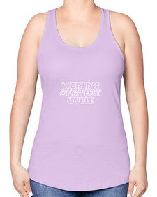 world is okayest uncle 697# - uncle -Racerback Tank