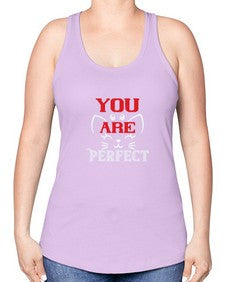 you are perfect Style 124# - cats -Racerback Tank
